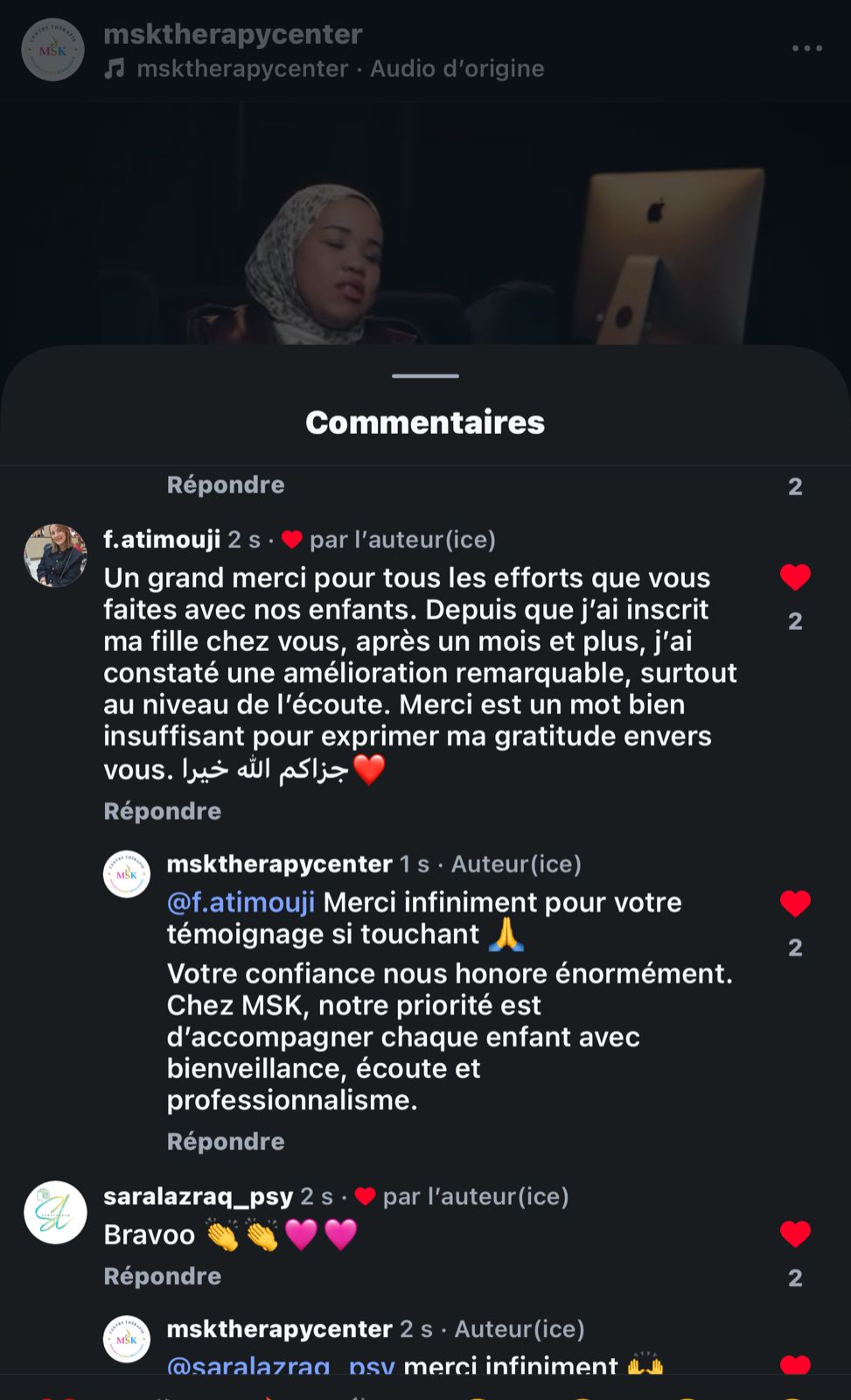 Témoignage parent MSK