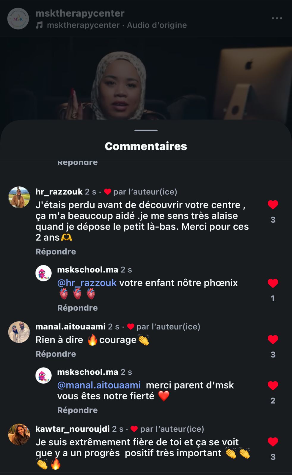 Témoignage parent MSK